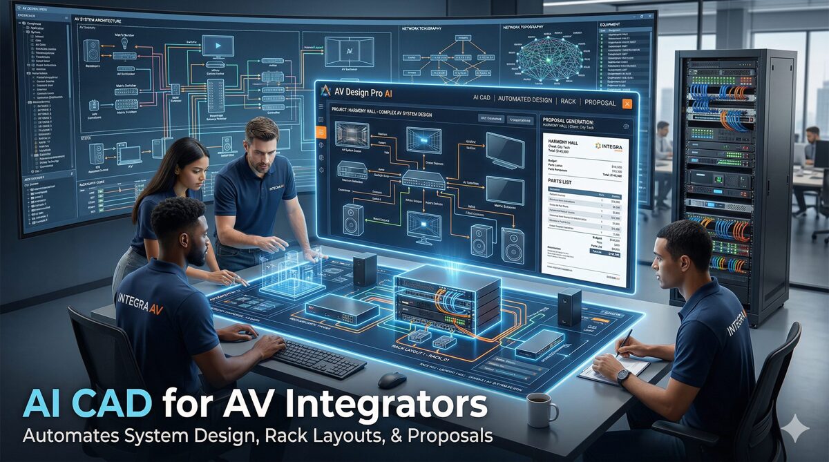 AI CAD Software for AV Integrators That Automates System Design, Rack Layouts, and Proposal Generation for Complex AV Installations – Blog